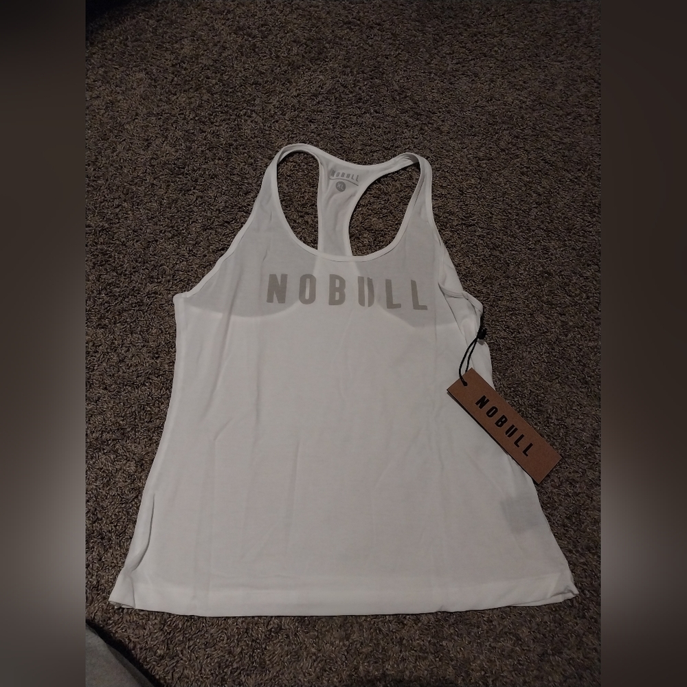 Nobull: NWT-XL racer back tank- white
